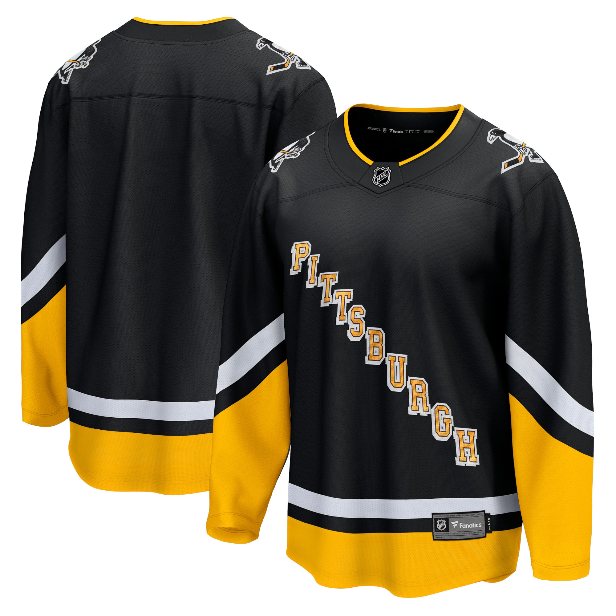 Men's Pittsburgh Penguins Black 2021/22 Alternate Premier Breakaway Jersey