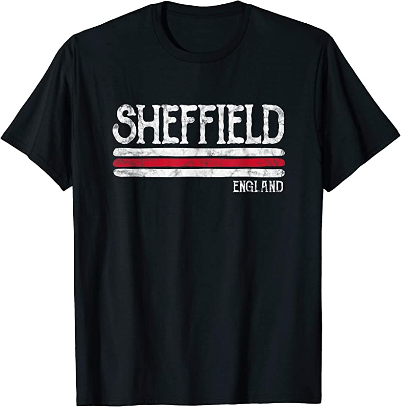 Vintage Sheffield England Gift Souvenir T-Shirt