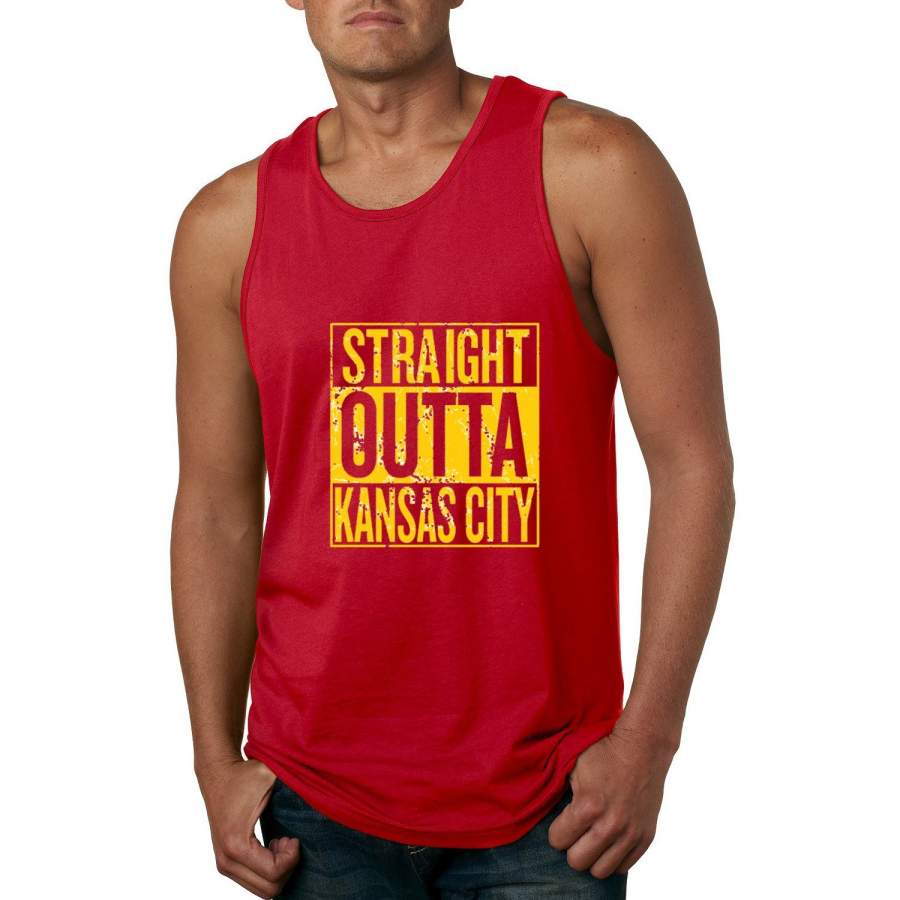 Straight Outta Kansas City KC Fan Pride Sports Graphic Tank Top