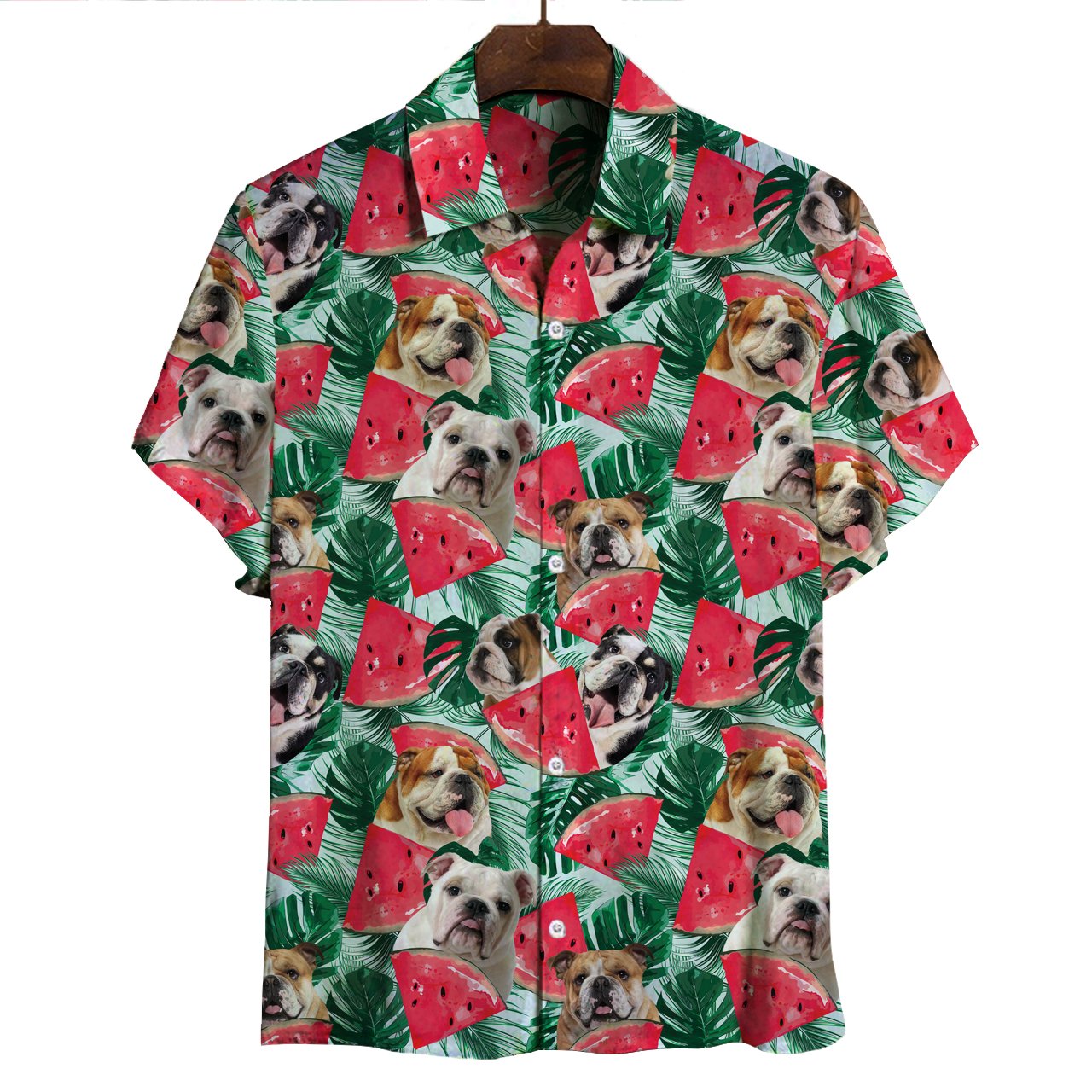 English Bulldog Hawaii Shirt Ha12693