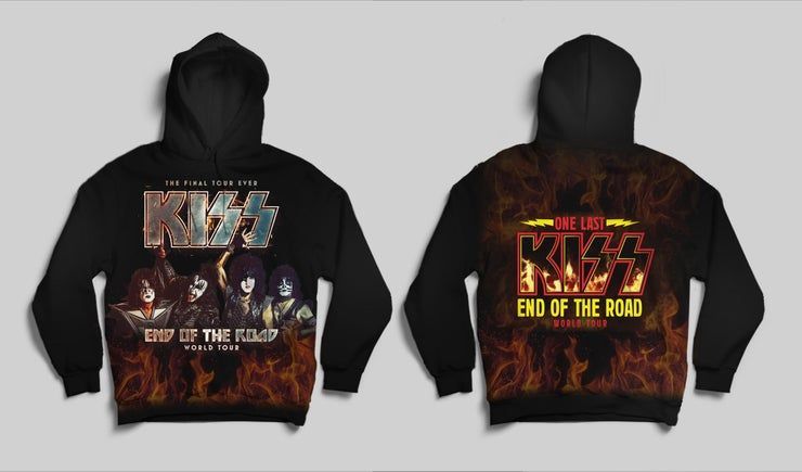 Kiss End Of The Road New Metal Band Rock Attributes Vintage Retro Style Kiss Band And Pullover Shirt