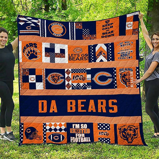 Chicago Bears 08 All Season Plus Size Quilt Blanket