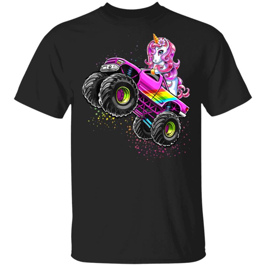 Monster Truck Unicorn Birthday Party Monster Truck Girl Gift T-Shirt