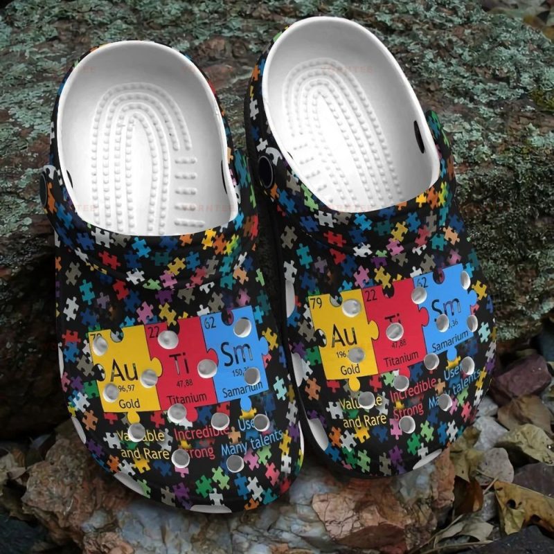 Autism Colorful 6 Gift For Lover Rubber clog Shoes Comfy Footwear