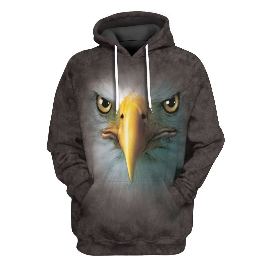 3D Eagle Face Tshirt Hoodie Apparel