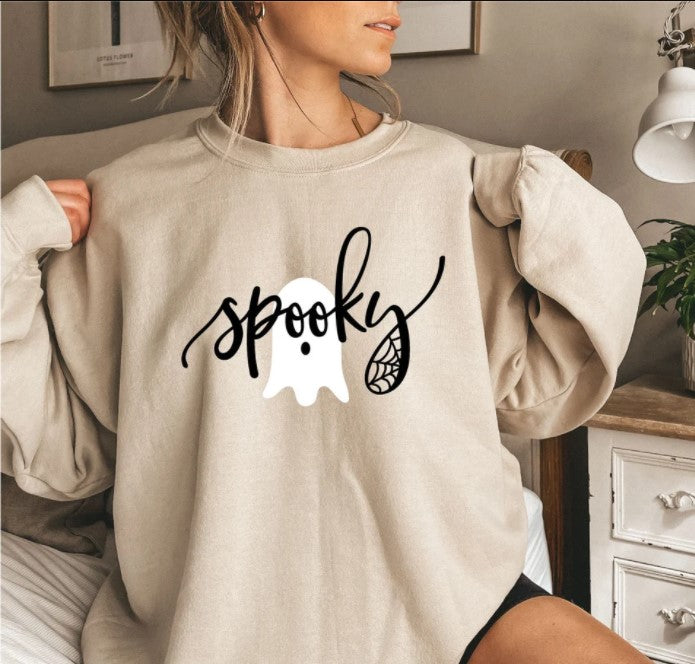 Spooky Sweatshirt, Halloween Sweatshirt, Spooky Season Halloween Sweatshirt, Funny Halloween Shirt, Spooky Vibes Shirt, 2021 Halloween