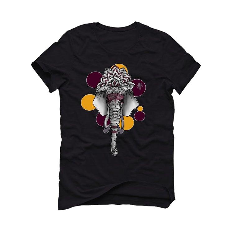 Air Jordan 6 “Bordeaux” 2021 Black T-Shirt (Elephant Art)