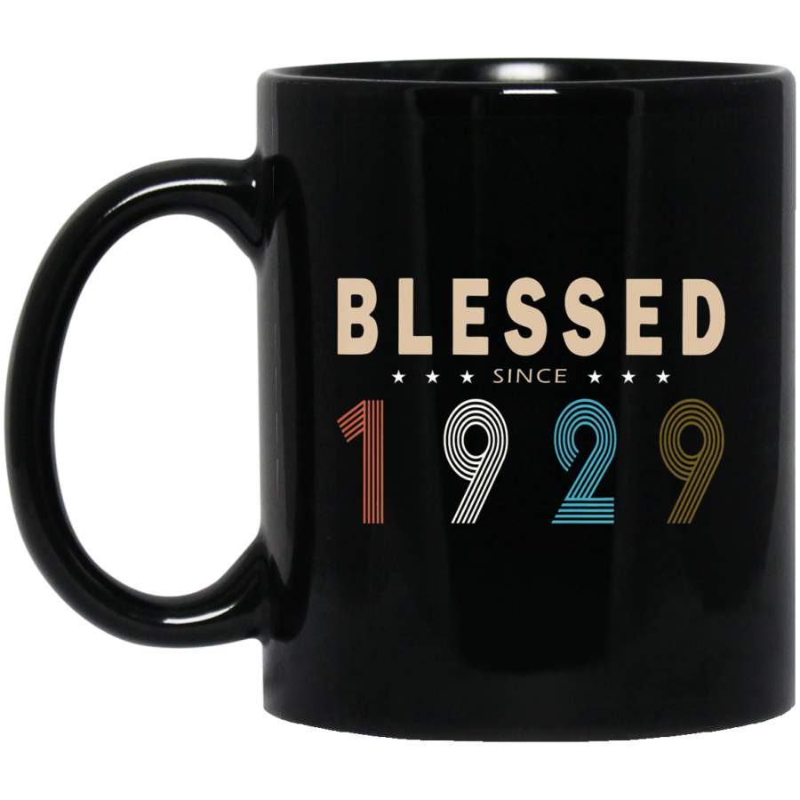 Blessed since 1929 Birthday 90 Years Old Vintage Coffee Mug