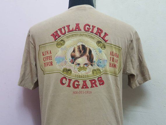 Sales Vtg Hula Girls Cigars Hawaii Crazy T-Shirt