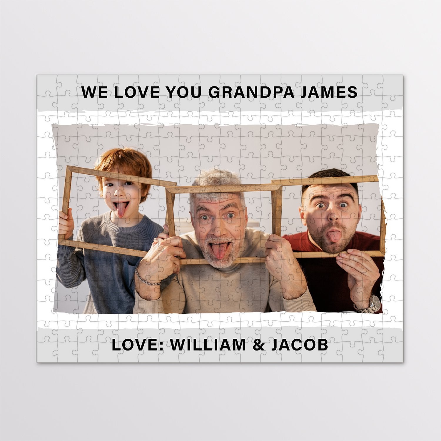 Custom Photo, Customizable Name And Text Jigsaw Puzzles Justbeperfect
