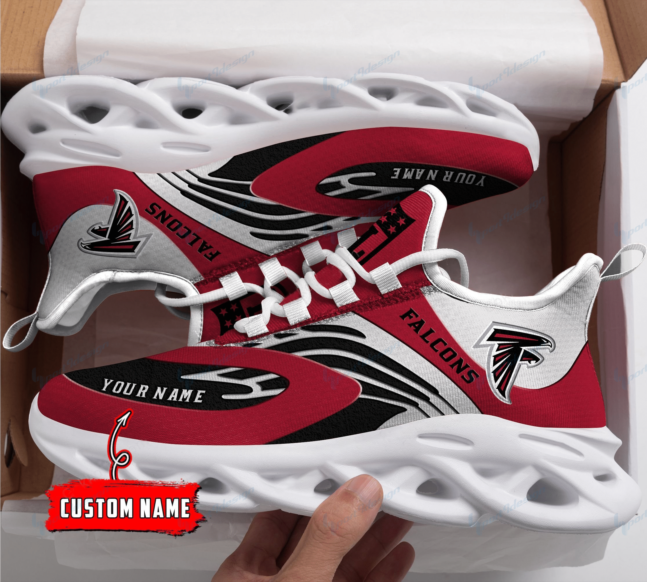 Atlanta Falcons Yezy Running Sneakers 882