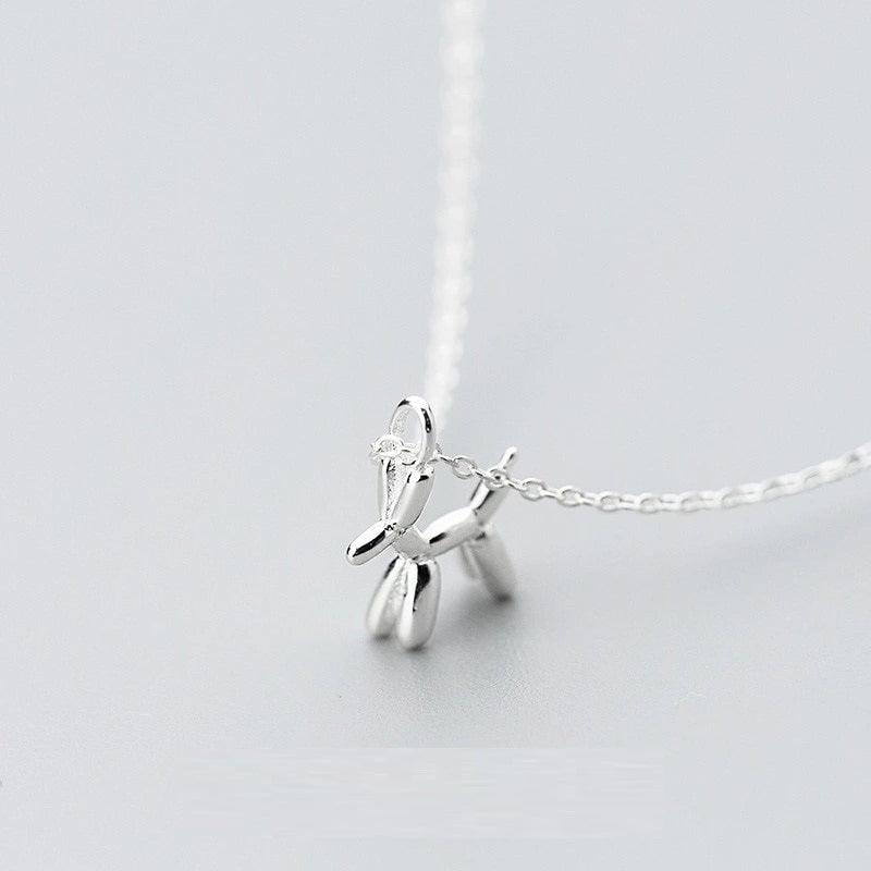 Sterling Silver Balloon Poodle Necklace – Perfect Gift For Poodle Lovers