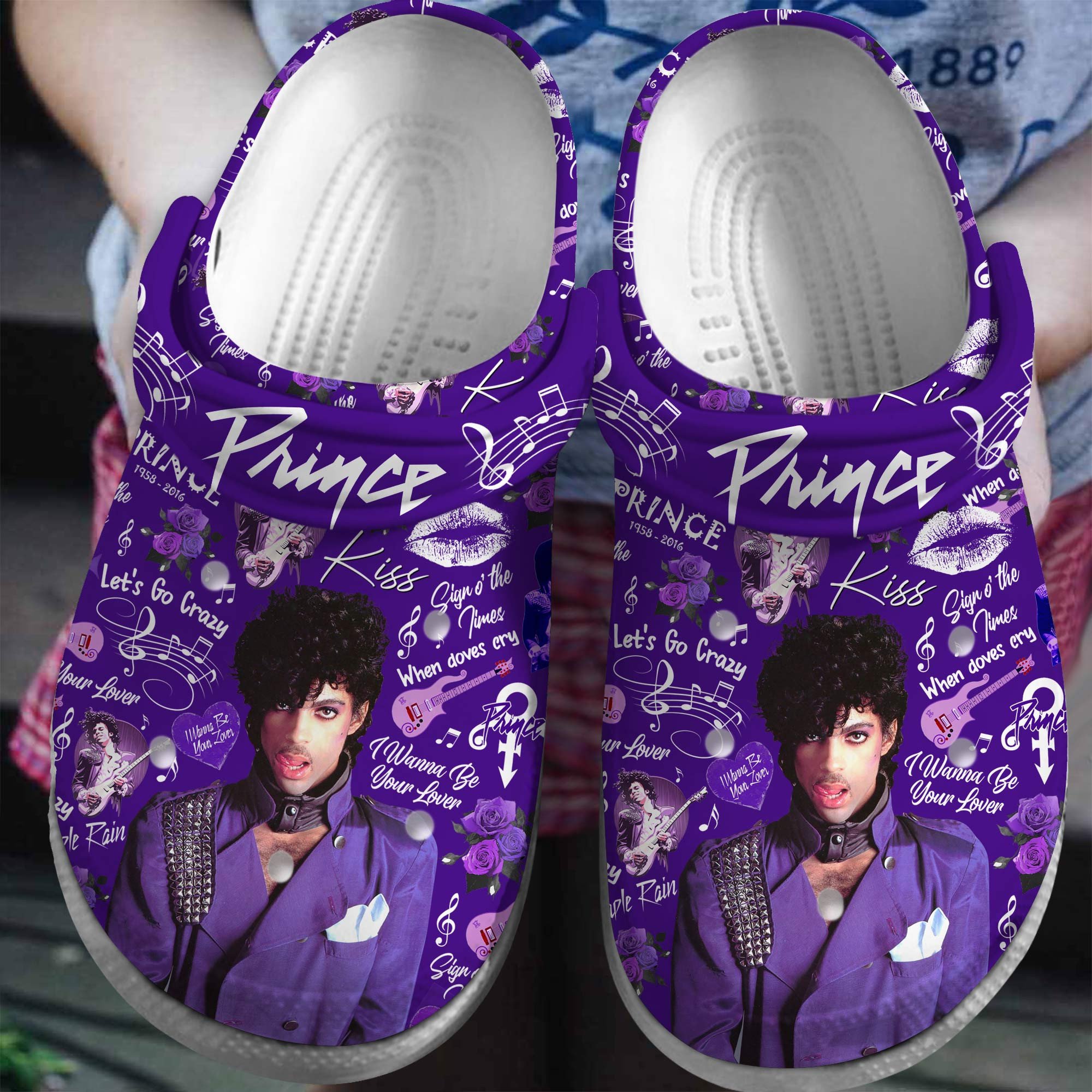 Prince Singer Music Crocss Crocband Clogs Shoes Comfortable For Men Women And Kids Mj