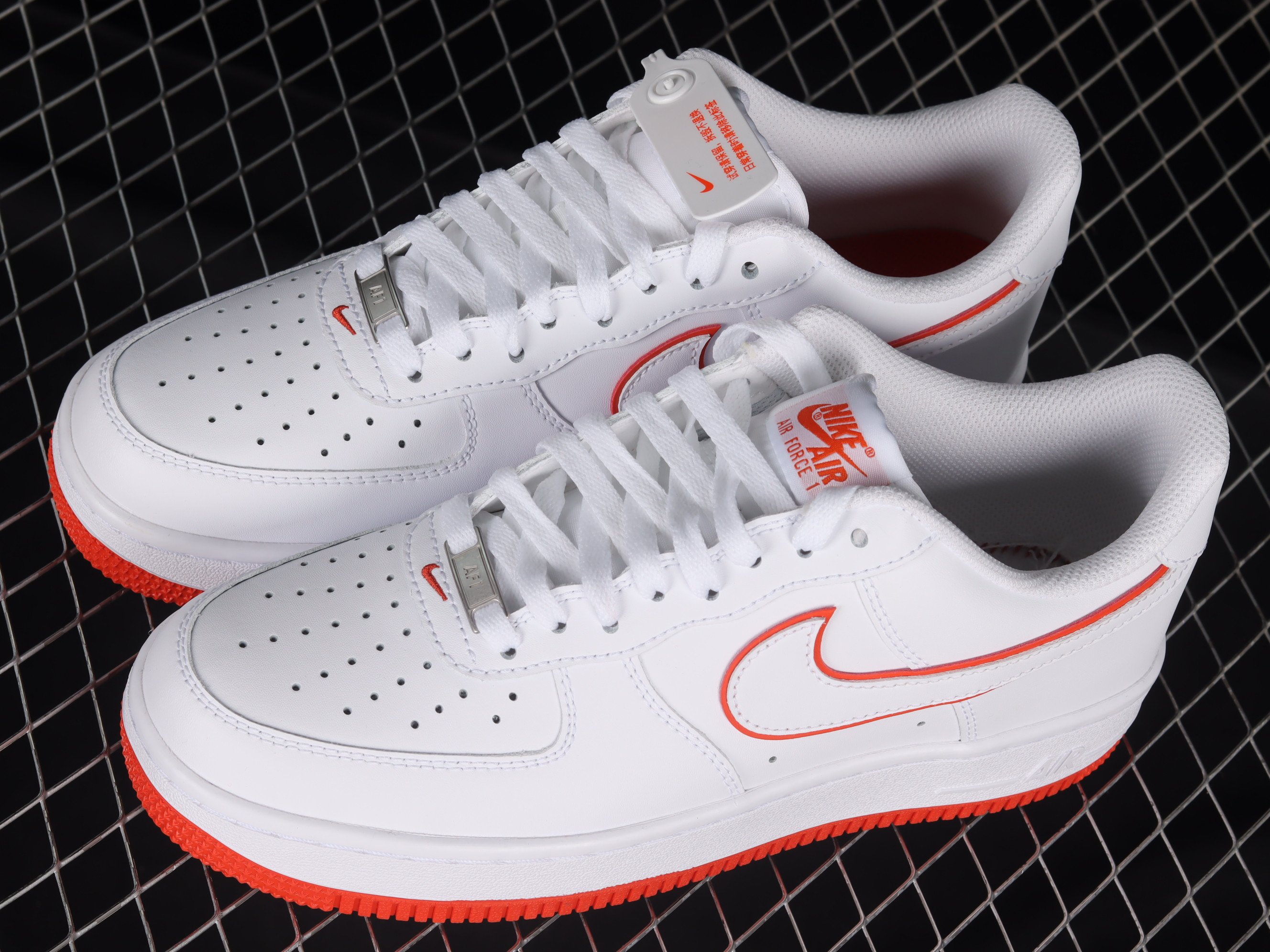 Nike Air Force 1’07 Low Shoes Sneakers – Red Orange SNK574797463