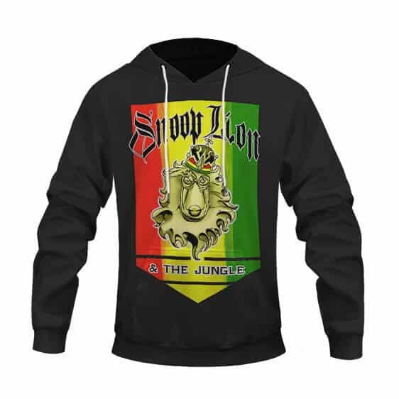 Snoop Dogg Merch Snoop Lion And The Jungle Reggae Logo Epic Black Hoodie