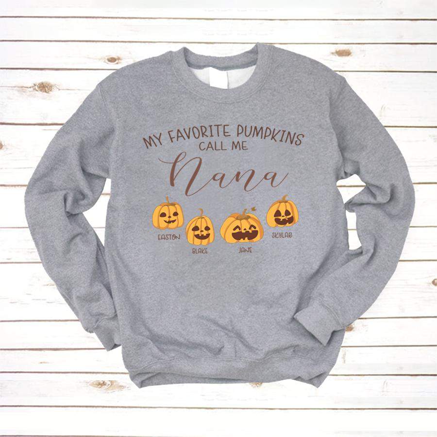 PERSONALIZED MY FAVORITE PUMPKINS CALL ME NANA – THANKSGIVING SHIRT