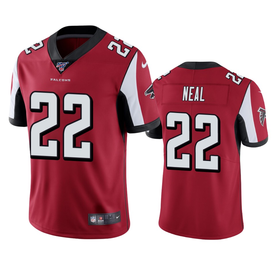 Atlanta Falcons Keanu Neal Red 100th Season Vapor Limited Jersey