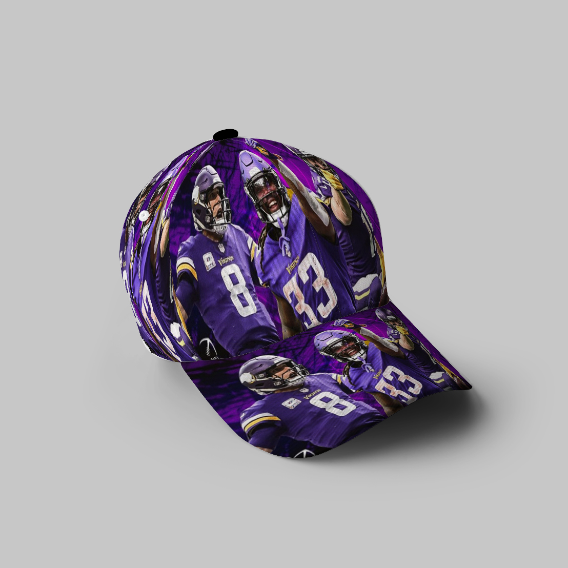 Minnesota Vikings Team V3 3D Printing Baseball Cap Classic Hat