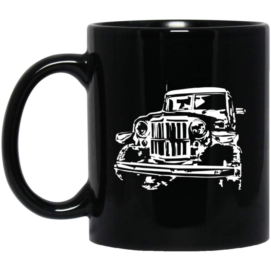 Vintage Willys Truck Mens Muscle 11 oz Mug