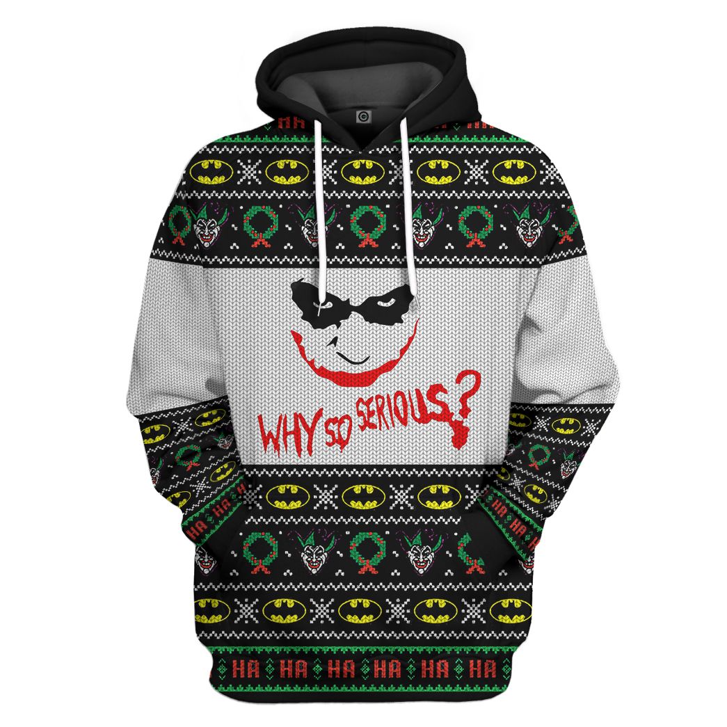 Casespring 3D Why So Serious Custom Ugly Sweater Apparel