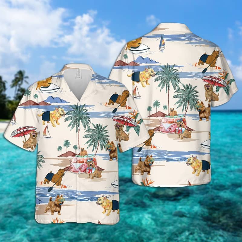 Felacia Norwich Terrier Summer Beach Hawaii Shirt Ha68496