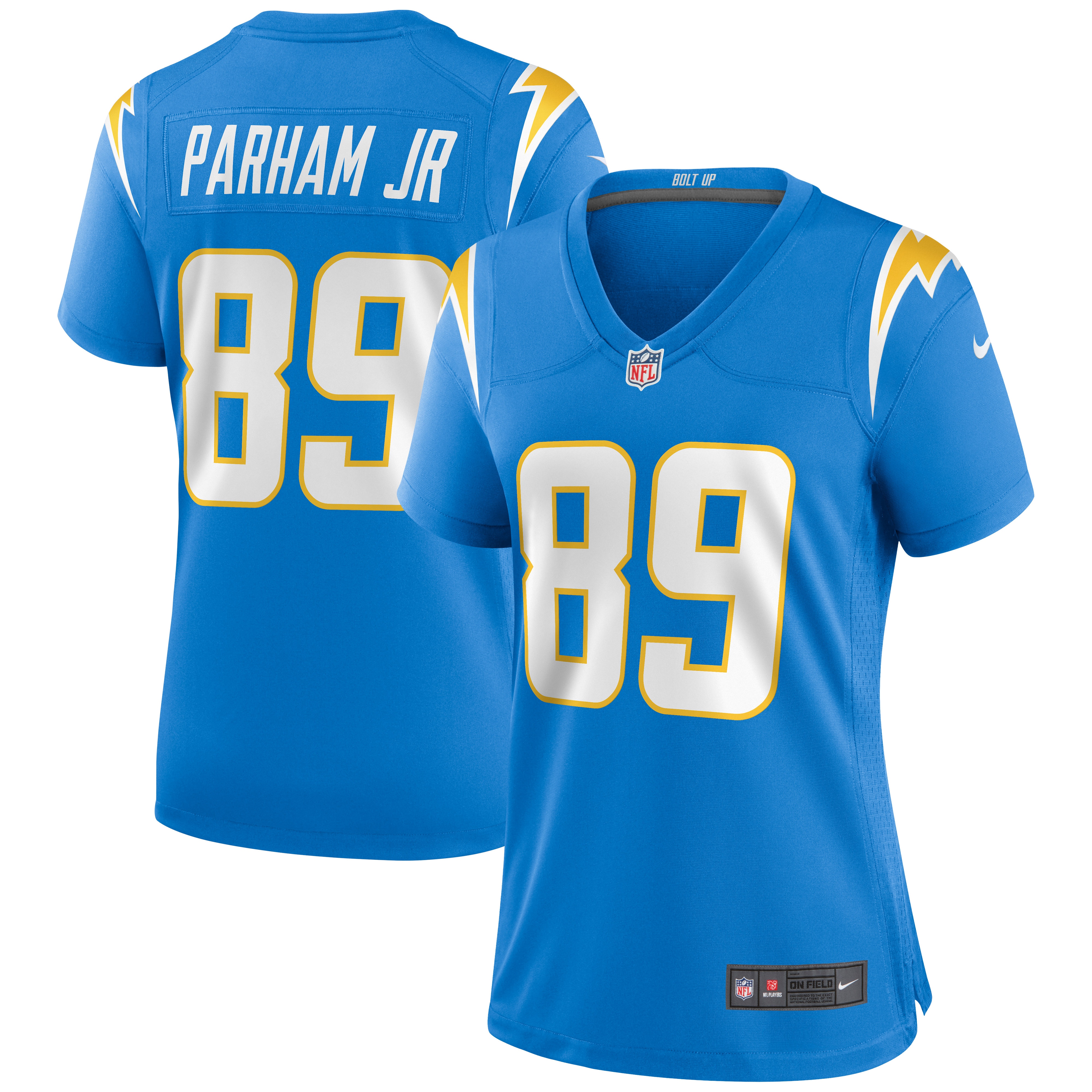 Donald Parham Jr. Los Angeles Chargers Women's Game Jersey – Powder Blue