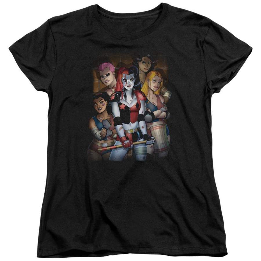 Batman Bad Girls Women’s 18/1 Cotton Short-Sleeve T-Shirt