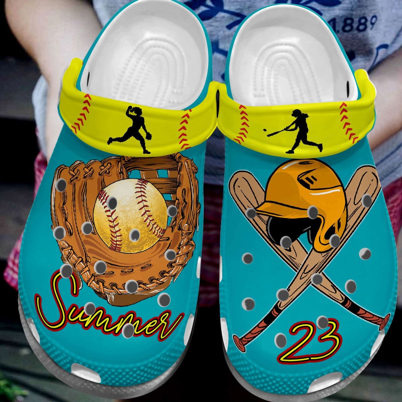 Softball Personalize Clog, Custom Name, Text, Fashion Style For Women, Men, Kid, Print 3D My Passion