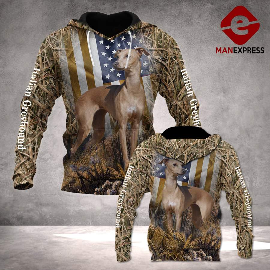 Italian Greyhound 3D ALL OVER PRINTED HOODIE LMT