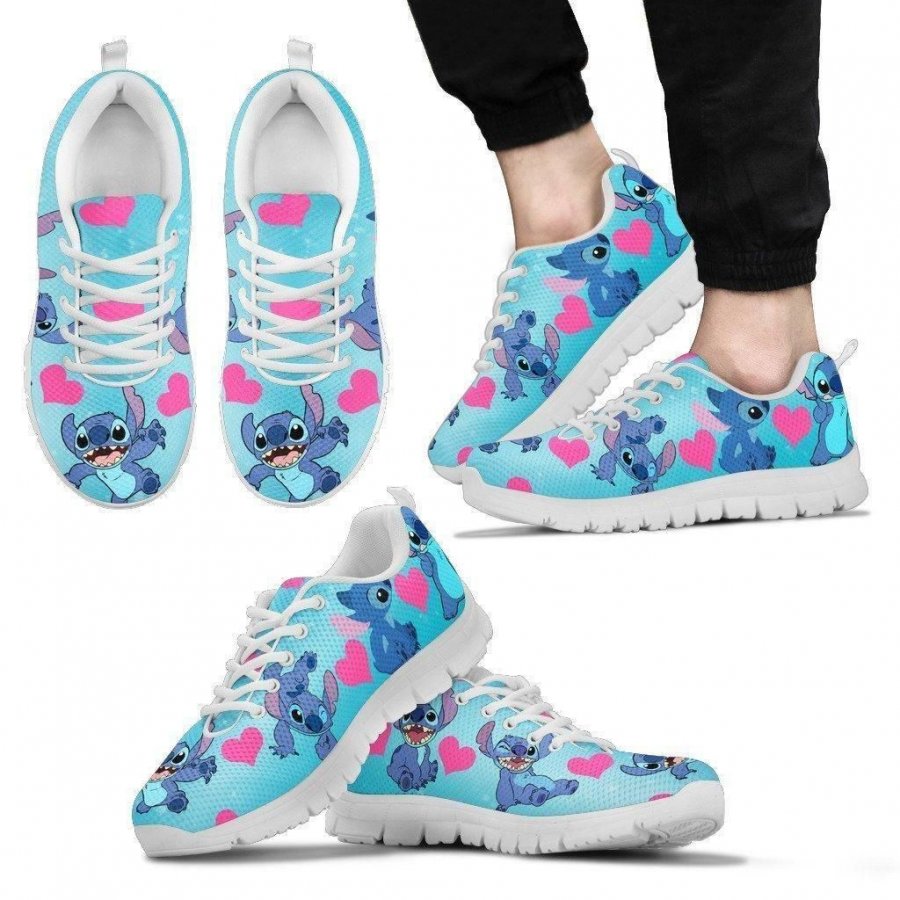 Stitch Heart Men Women Sneakers Shoes Birthday Christmas Gift