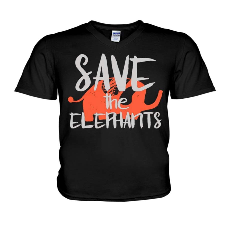 Save The Elephants 2020 Trending Custom Design Guys V-Neck