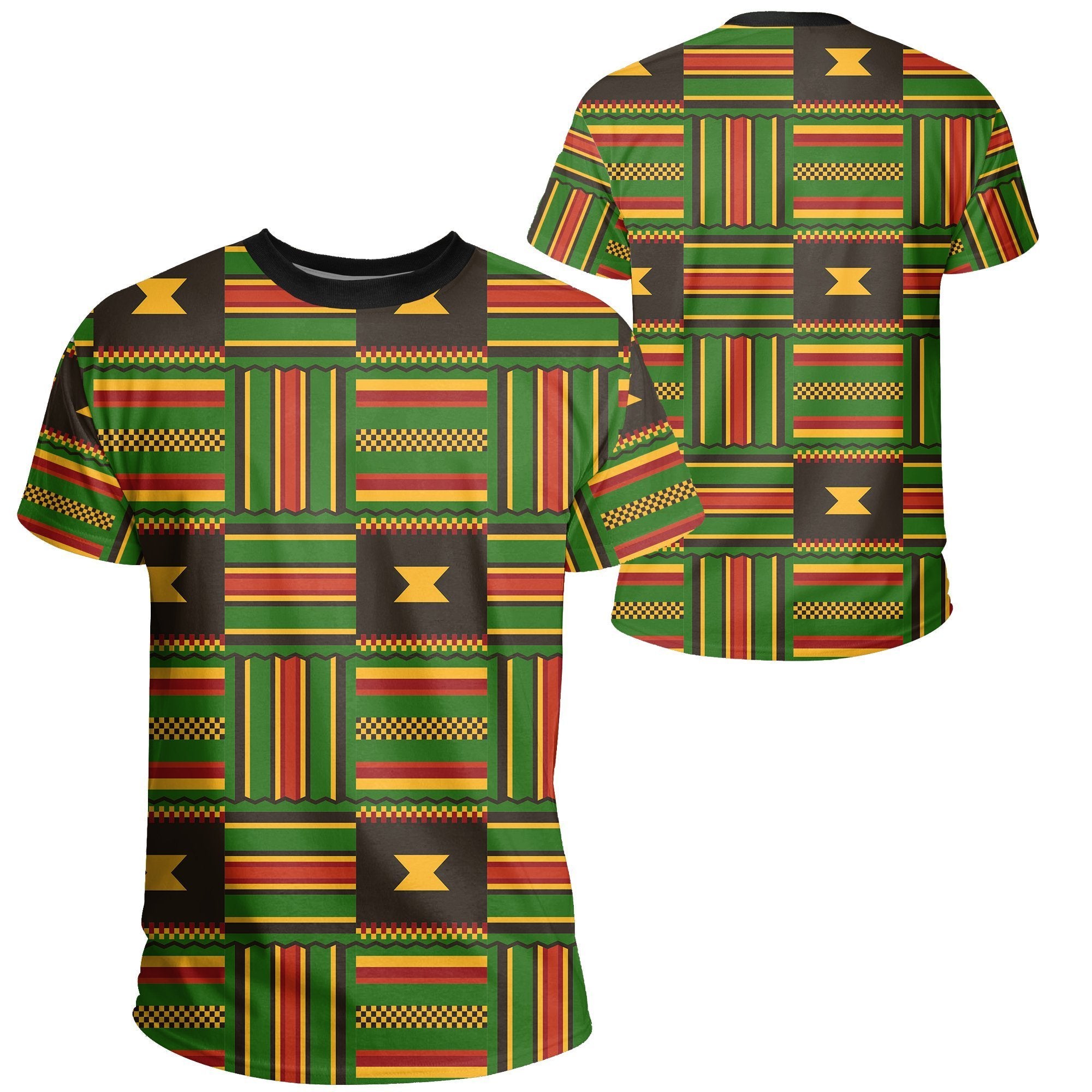 Greeklife T-Shirt – Ghanaian Pattern Kente Tee