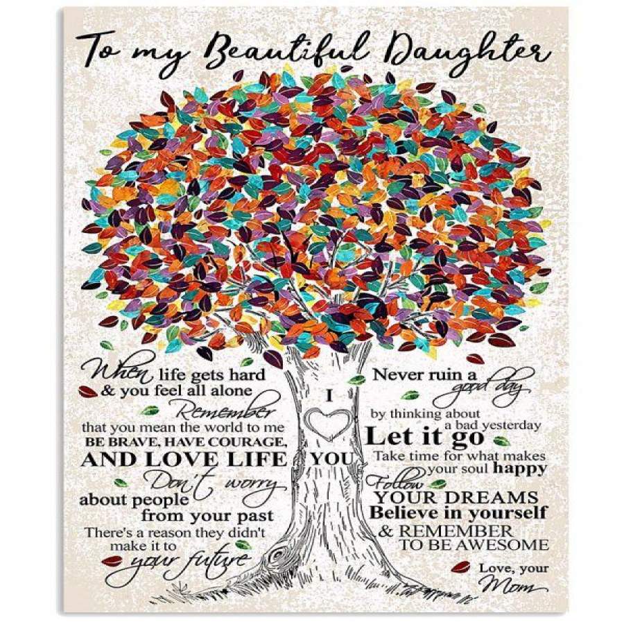 MOM TO DAUGHTER TREE Vertical Poster