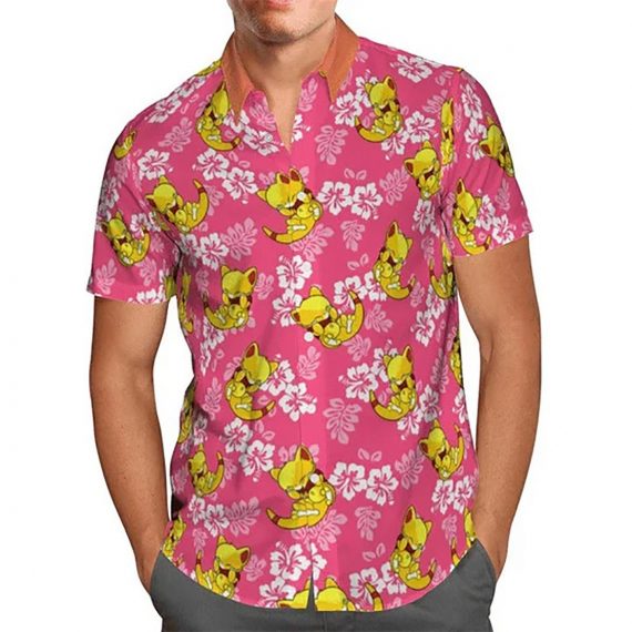 Abra Pokemon Summer Hawaii Graphic Hawaii Casual Shirt Ha66611