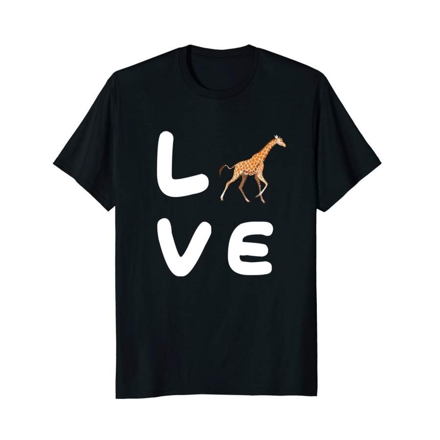 Love GIRAFFES T-Shirt Funny GIRAFFE Tee Men Cotton T-shirt Sports T Shirt