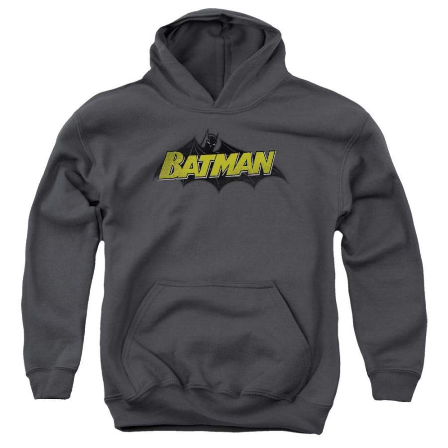 Batman – Classic Comic Logo Youth Pull Over Hoodie