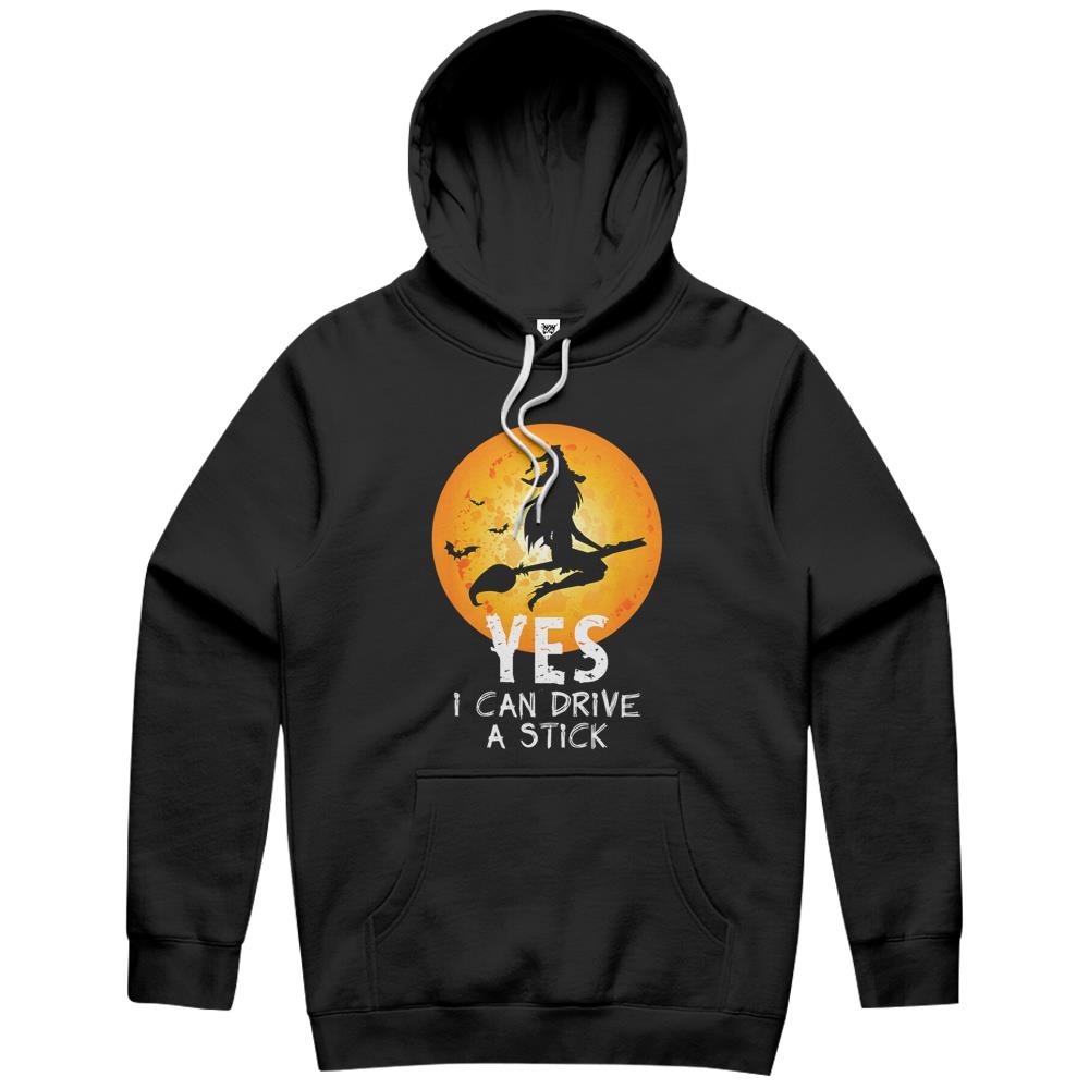 Halloween Hoodie, Halloween Shirts For Women Men, Halloween Hoodie, Halloween Witch Yes I Can Drive A Stick Funny Halloween Hoodie