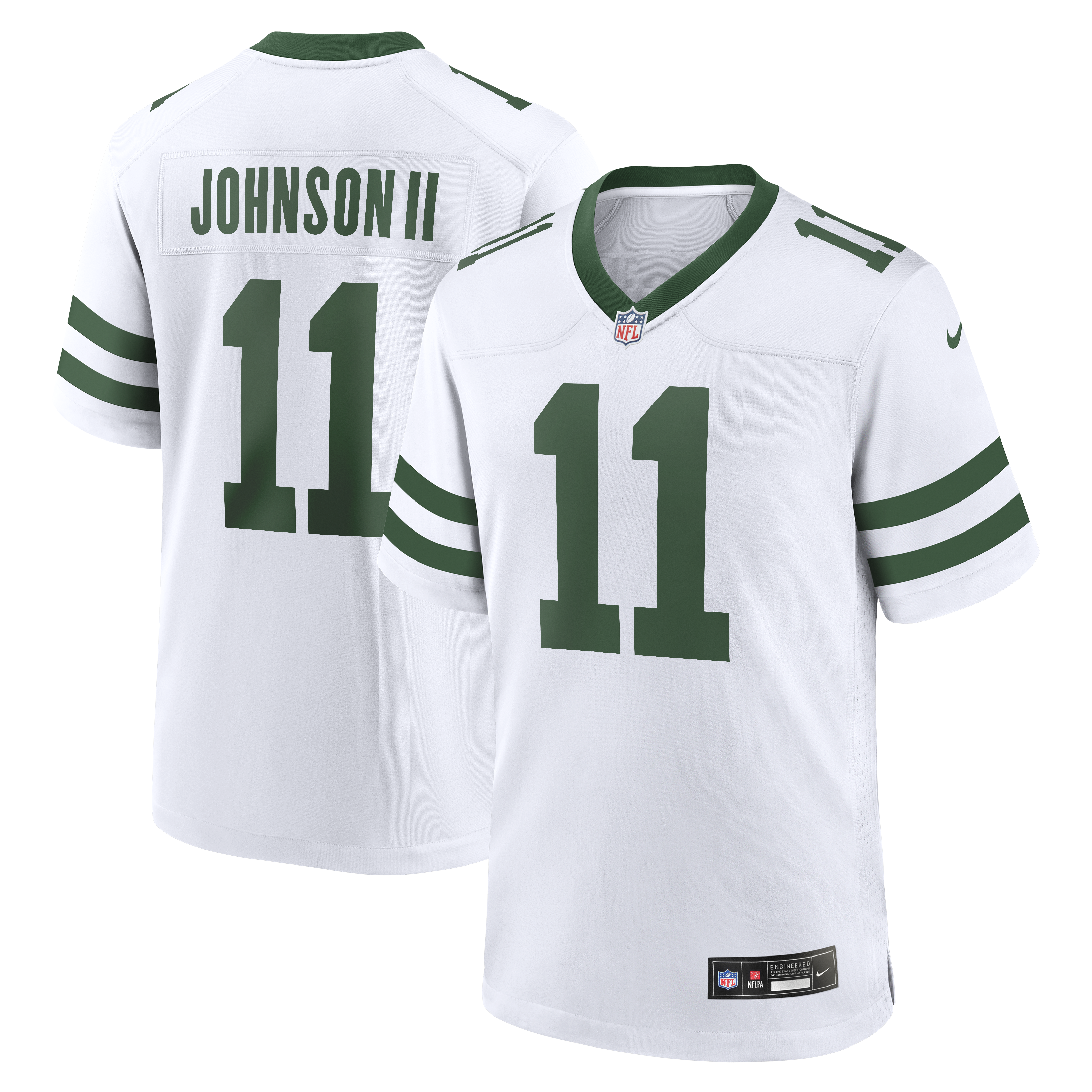 Jermaine Johnson II New York Jets Alternate Game Jersey – Spotlight White