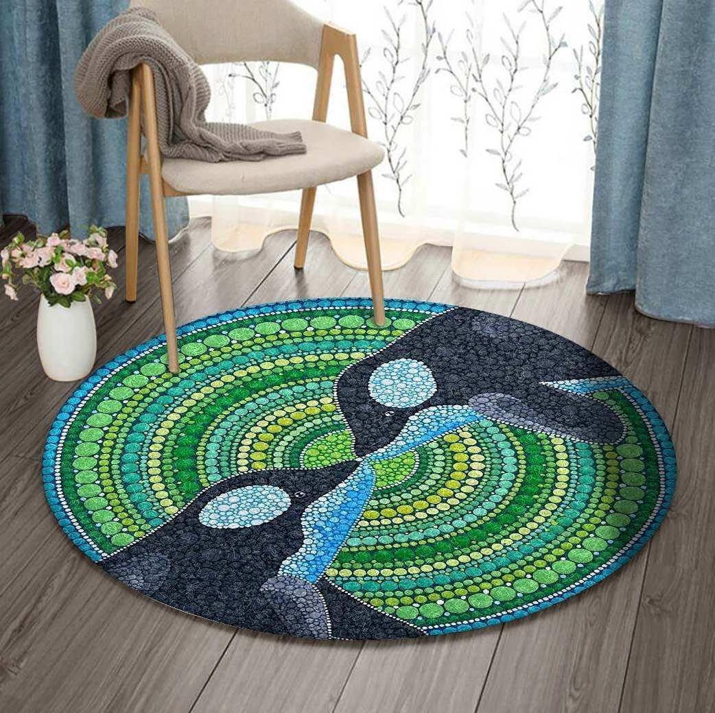 Whale IE4844 Round Rug BEVR3007