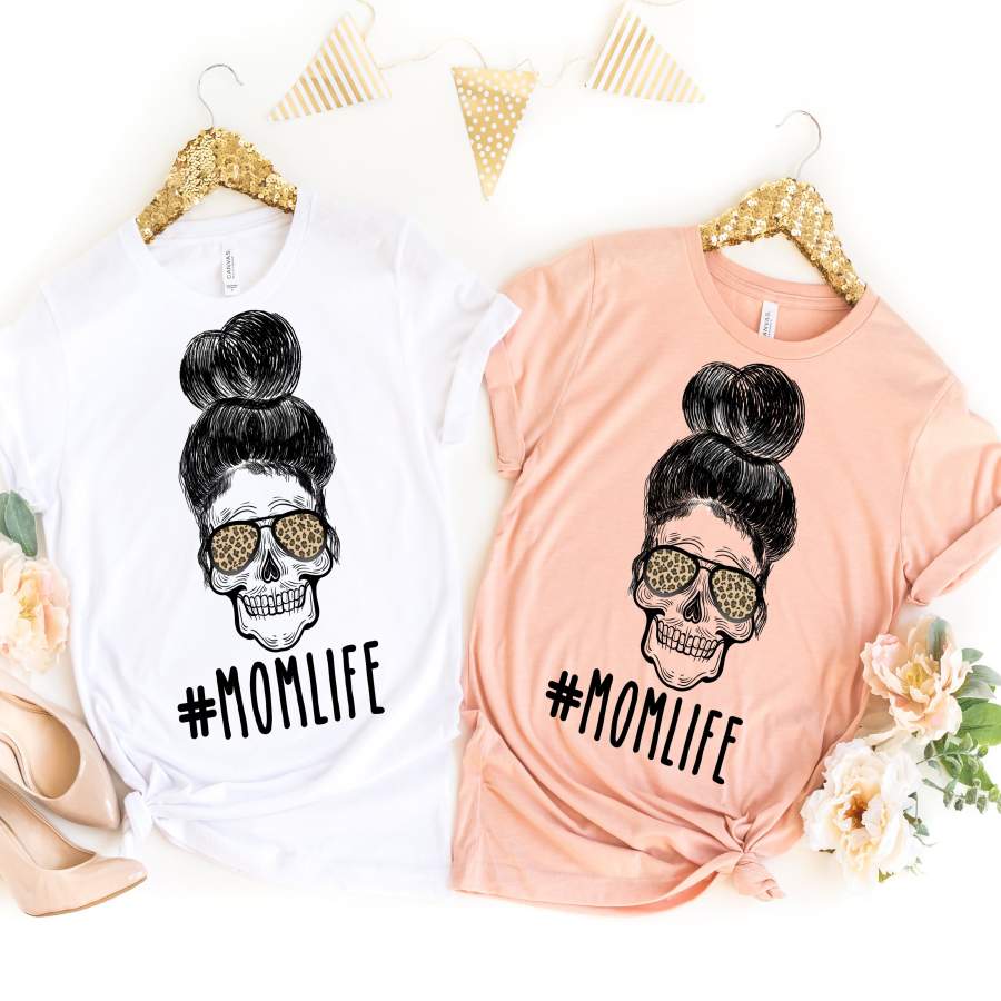 Download "Skull - #momlife" Tank or Tshirt - Classic Shop - Trending T-Shirt Designs 2020