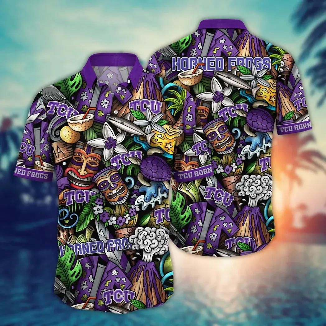 Tcu Horned Frogs Ncaa Flower Aloha Hawaiian Shirt 5, Ncaa Hawaiian Shirt