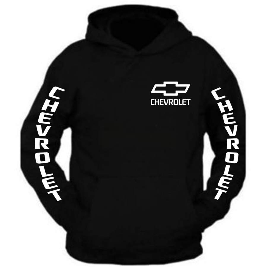 Chevy Hoodie Chevrolet Hooded Sweatshirt Front only the Back is plain