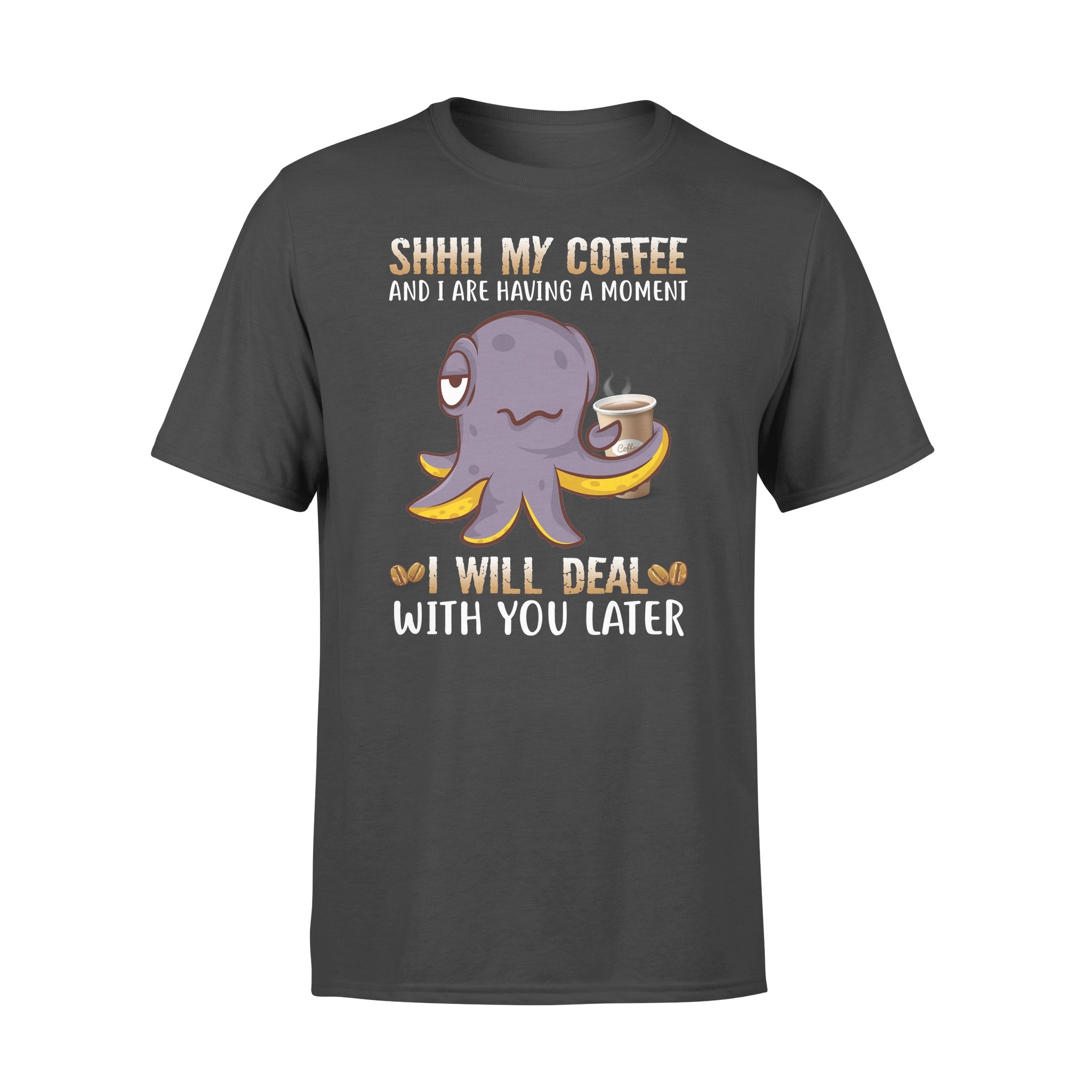 Octopus – Shhh My Coffee – T-shirt