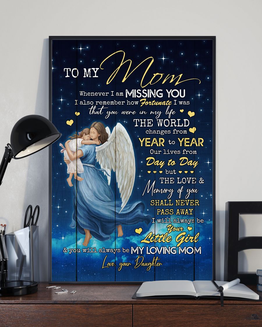 Whenever I Missing You Canvas And Poster, Mother’s Day Greetings, Mother’s Day Gift From Daughter To Mom, Warm Home Decor Wall Art Visual Art