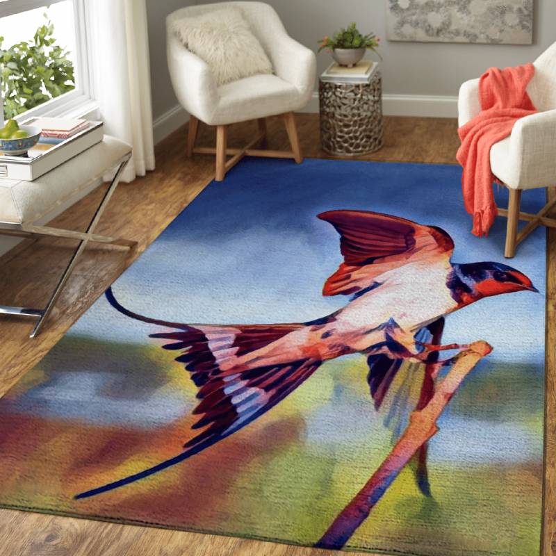 A Painted Swallow Bird – Animals Area Rug Carpet