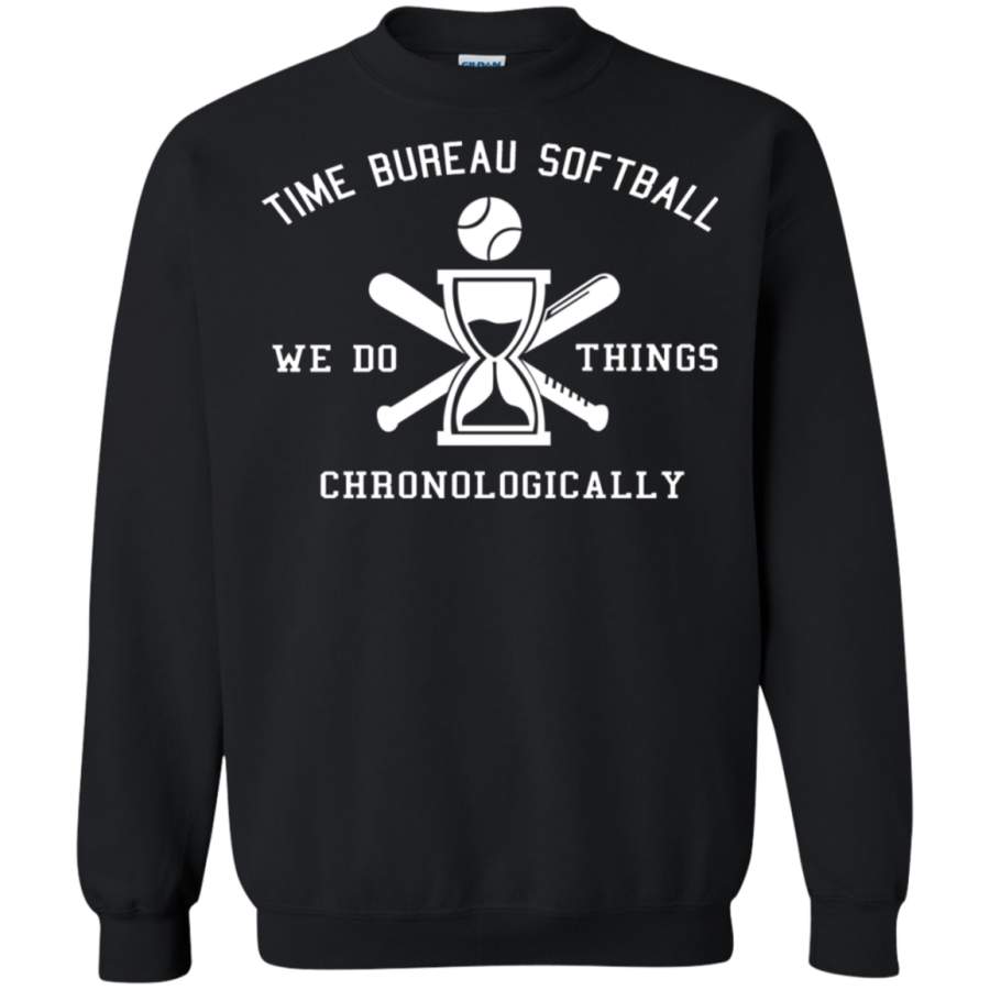 AGR Time Bureau Softball Crewneck Pullover Sweatshirt