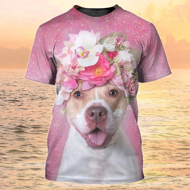 Pit Bull Tshirt, Women Pitbull Shirts, Pitbull Mom Shirt For Her, Gift For Dog Lover