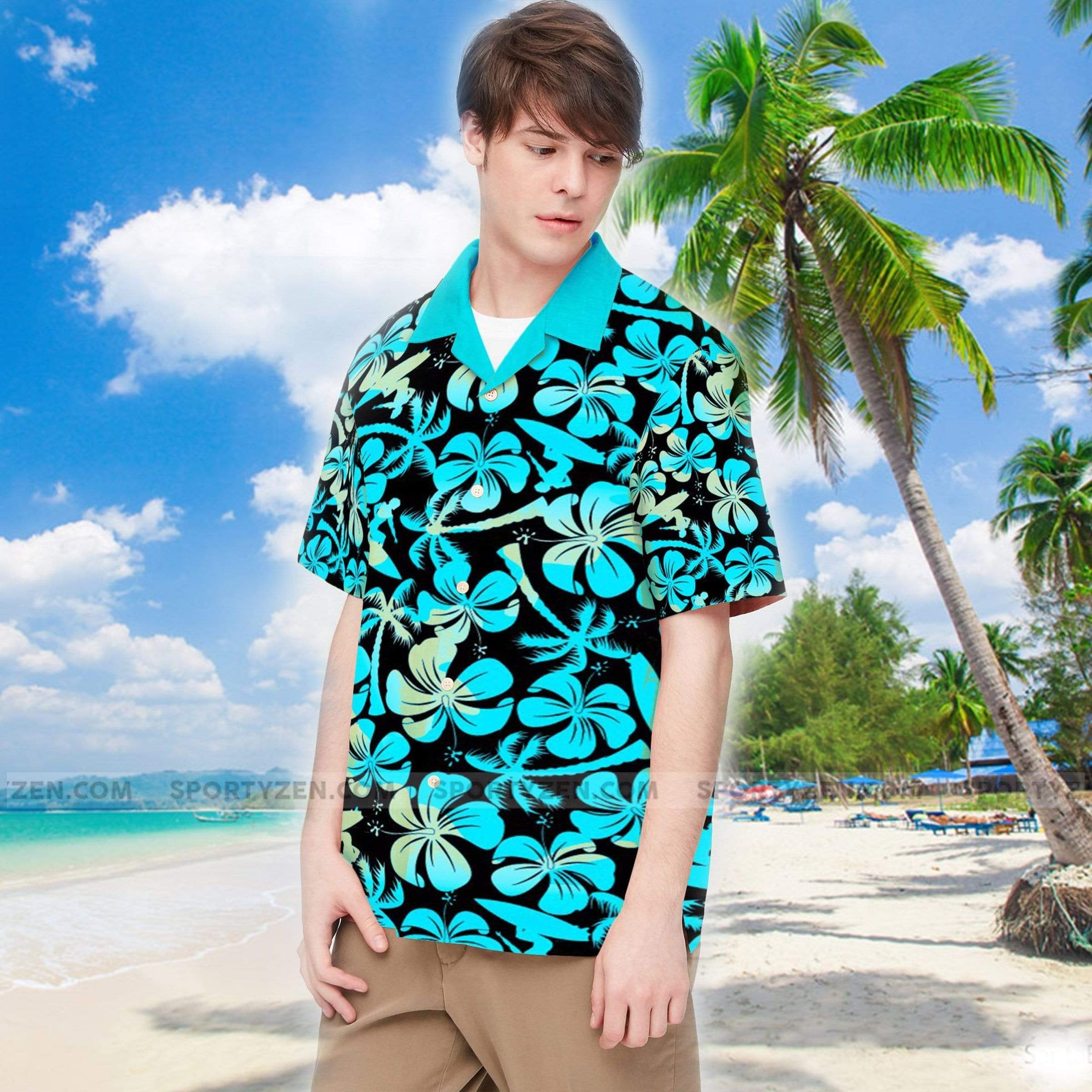 Unisex Flower Tropical Hawaiian Shirts 3D 177Hl