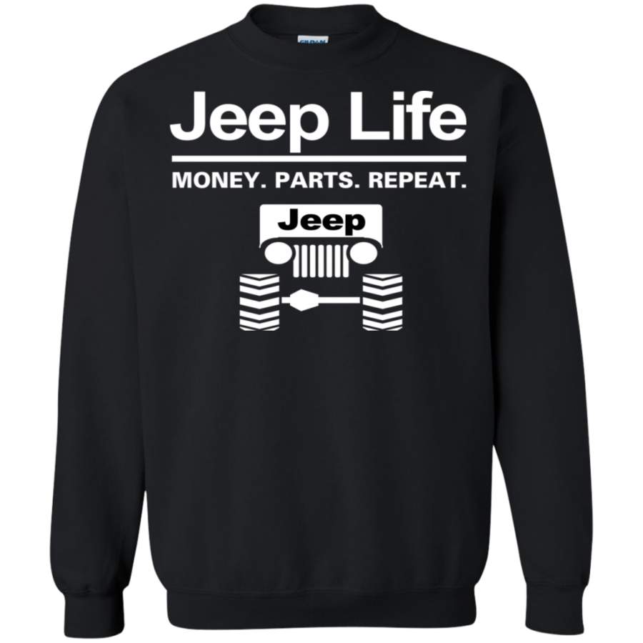 Jeep Life – Money Parts Repeat Pullover Sweatshirt