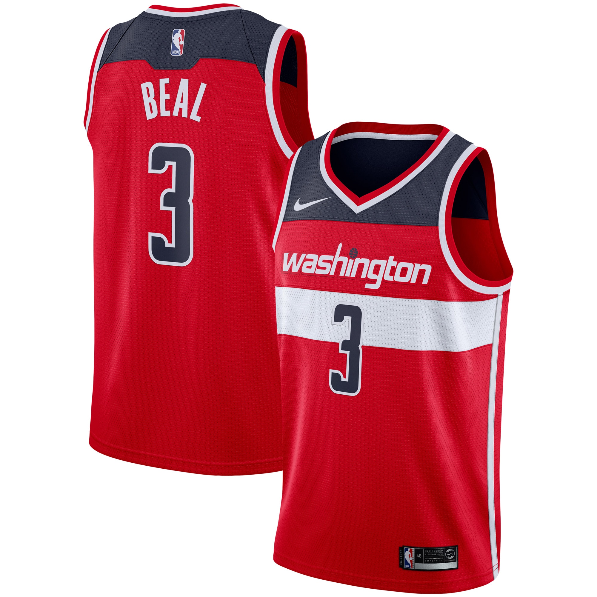 Youth Bradley Beal Red Washington Wizards Swingman Jersey